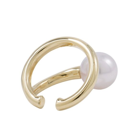 MIKIMOTO Pearl ear cuff 18K Yellow Gold - Picture 2 of 7